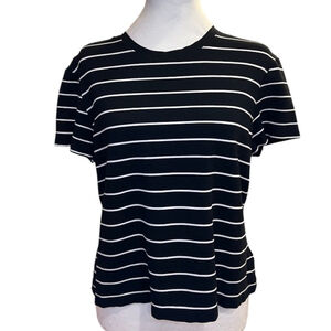 Adrienne Vittadini Shirt,‎ XL, Black & White